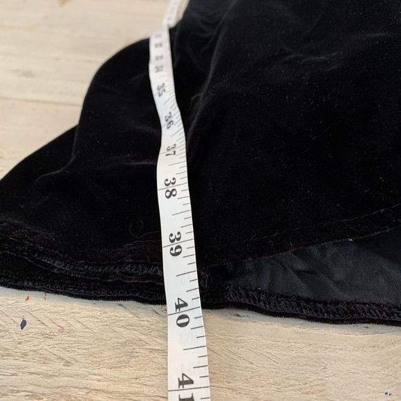 Vintage Black Velvet Dress Karen Lucas for Niki Sweetheart Neck Sz‎ 6 Sheer - Picture 10 of 11
